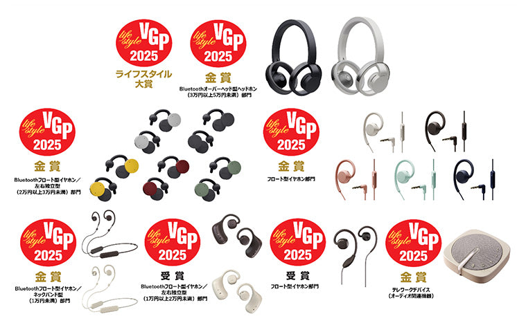 「VGP2025」にてnwm ONEがライフスタイル大賞&部門金賞を受賞。新作含む他製品も計6製品が7受賞